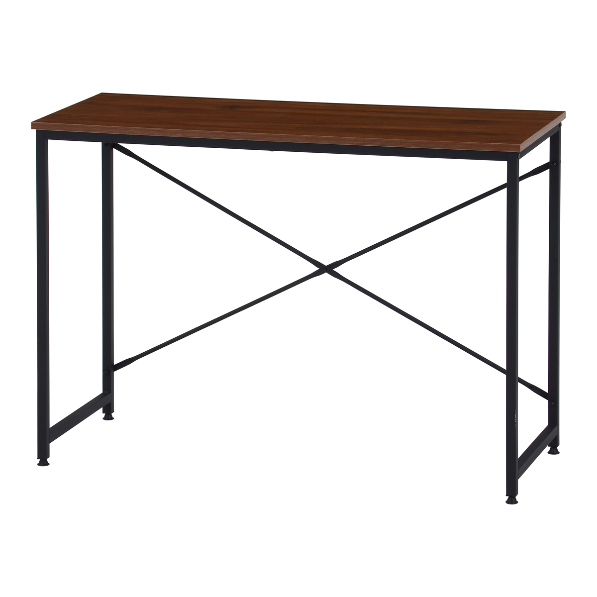 パソコンデスク 幅100cm アチーブ シンプル ( デスク 机 ワークデスク スリム コンパクト 平机 省スペース 学習机 勉強机 奥行41cm 学習デスク パソコン PC リビングデスク ) 【ウォールナット】 ウォールナット