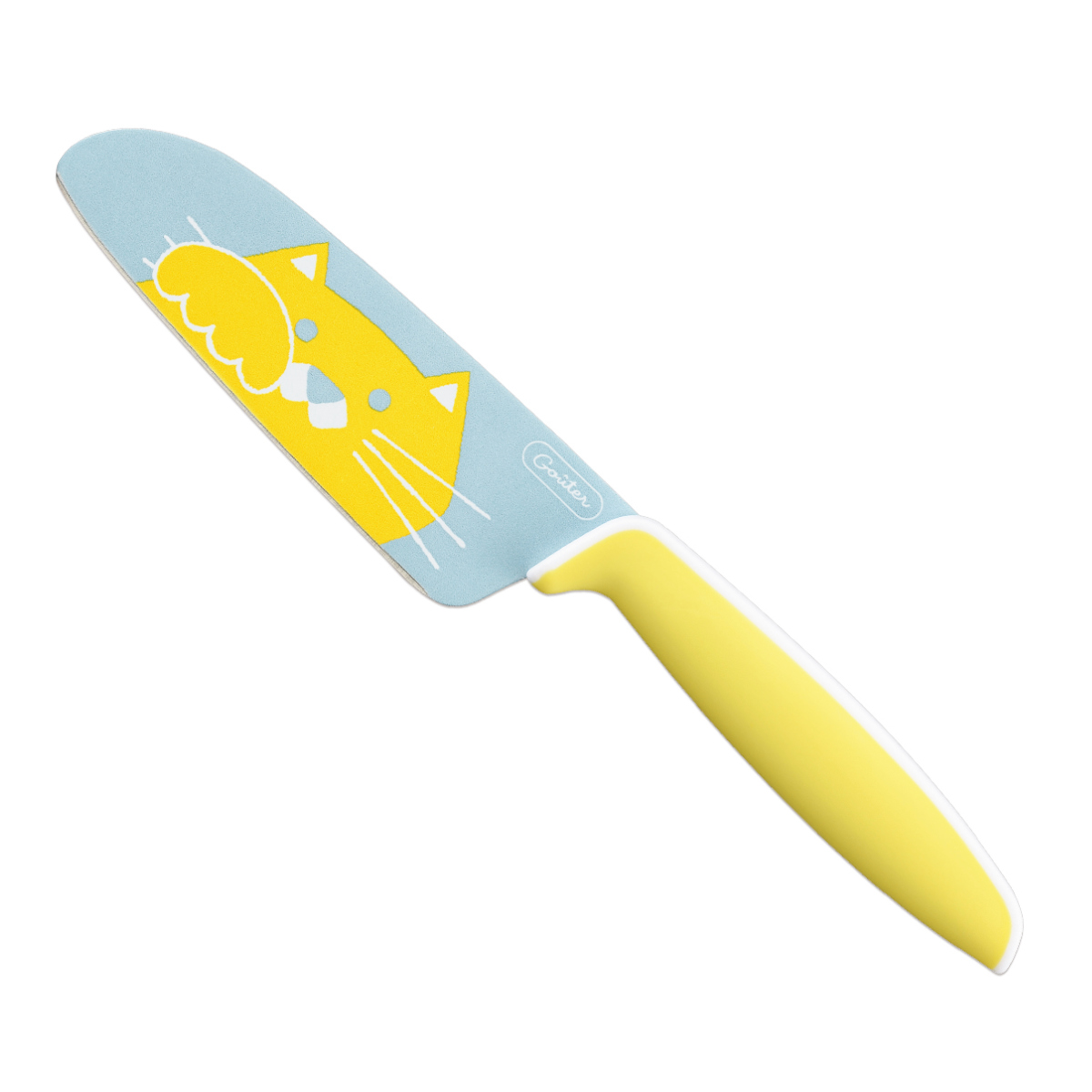 子ども用包丁 10.5cm GOUTER グーテ 子供用 安全 動物 富士カトラリー ( 子供用包丁 子ども用 子供包丁 子ども包丁 こども包丁 キッズナイフ 食育 使いやすい お手伝い 可愛い ) 【イエロー】 イエロー