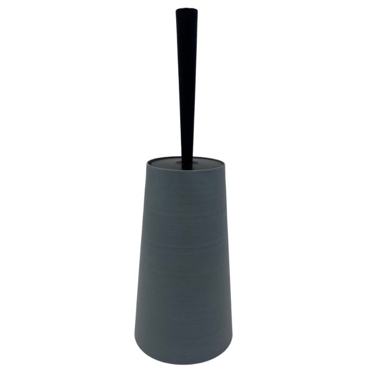 トイレブラシ ダスパースタイル 抗菌 ( トイレ ブラシ トイレ掃除 トイレ用ブラシ ケース付き 日本製 トイレ掃除用品 水はね防止ガード スタイリッシュ シンプル スモークグレー スモークブルー ) 【スモークブルー】 スモークブルー