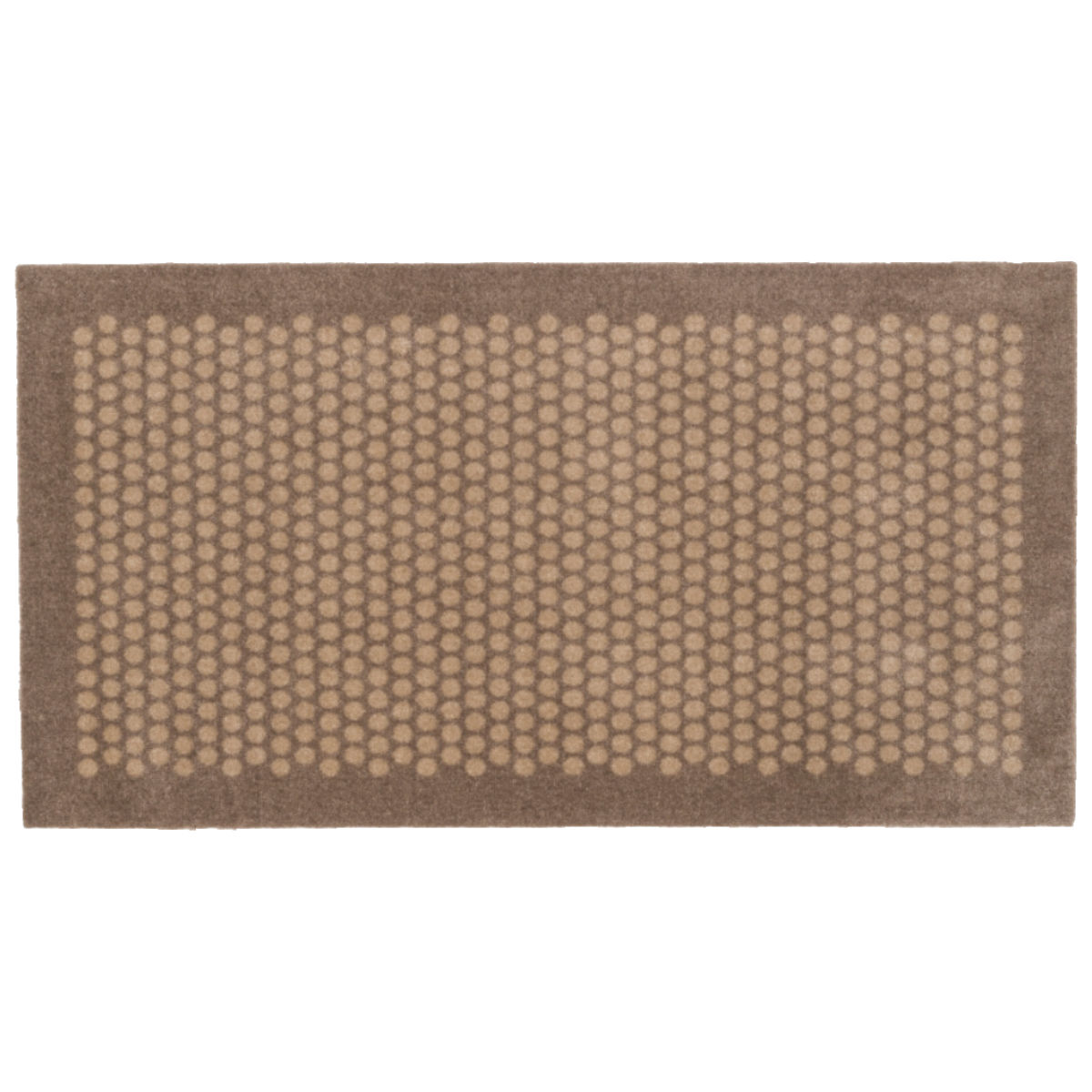 玄関マット チカ コペンハーゲン フロアマット 67×120 屋内 ( マット 玄関 ストライプ ドット はさみで切れる 幅120cm 敷き物 ラグ 滑り止め インテリア 室内用マット おしゃれ ベージュ ブラック 洗面所 ランドリー 敷物 ) 【ドットベージュ】 ドットベージュ