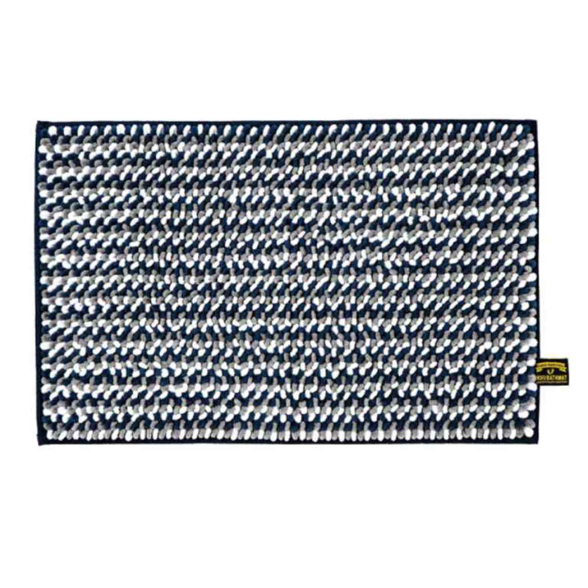 バスマット 40×60cm マイクロファイバー モフバスマット ポコット ( お風呂マット バス マット 吸水速乾 抗菌 お風呂 浴室 長方形 40×60 足ふきマット ピンク ブルー ネイビー ) 【ネイビー】 ネイビー