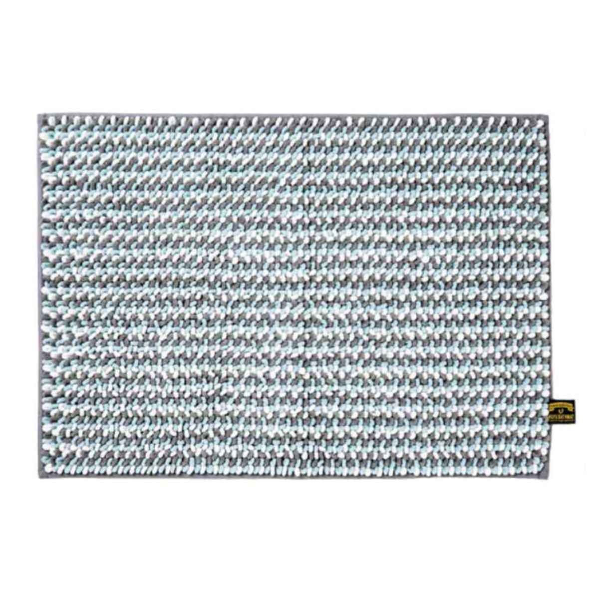 バスマット 50×70cm マイクロファイバー モフバスマット ポコット ( お風呂マット バス マット 吸水速乾 抗菌 お風呂 浴室 長方形 50×70 足ふきマット ピンク ブルー ネイビー ) 【ブルー】 ブルー