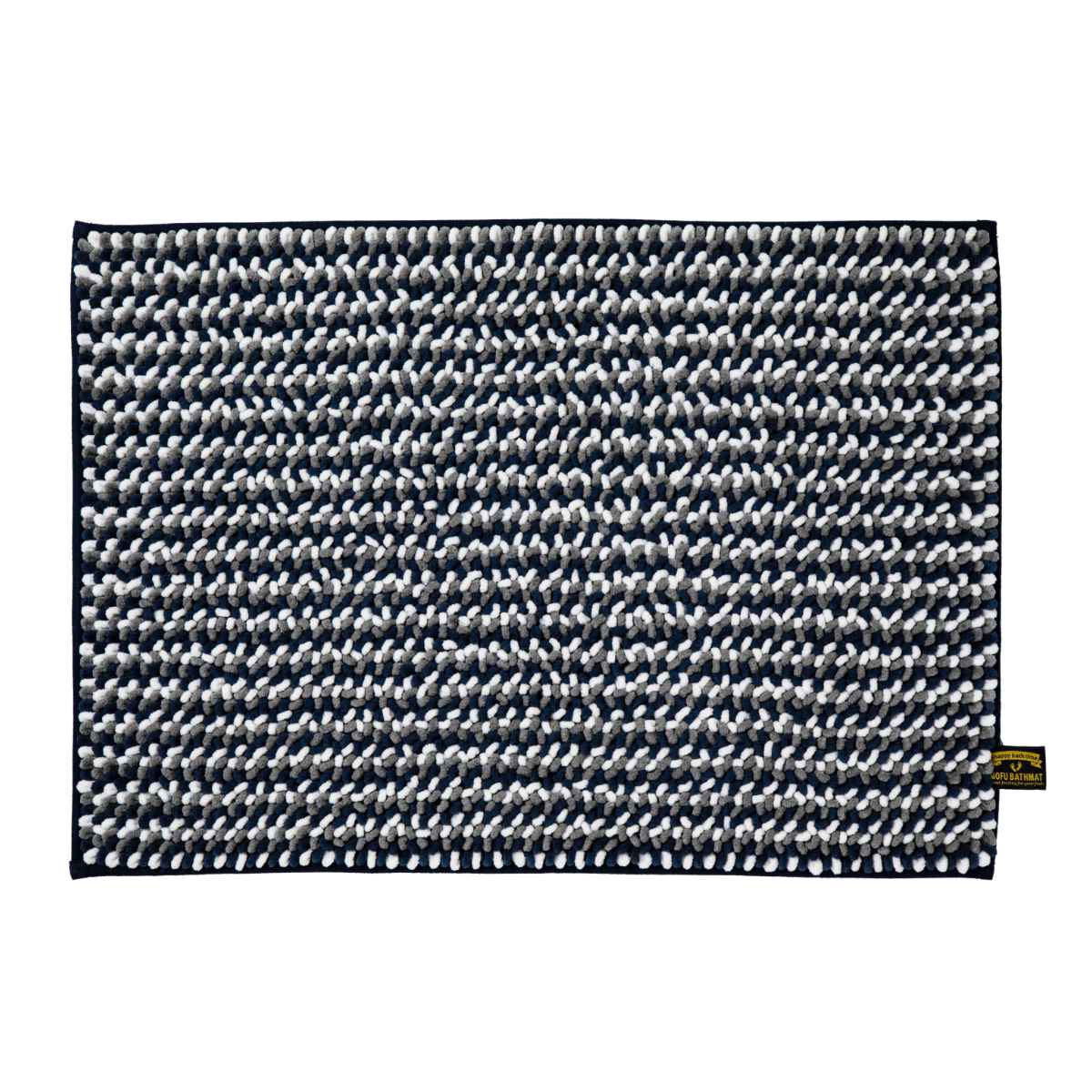 バスマット 50×70cm マイクロファイバー モフバスマット ポコット ( お風呂マット バス マット 吸水速乾 抗菌 お風呂 浴室 長方形 50×70 足ふきマット ピンク ブルー ネイビー ) 【ネイビー】 ネイビー