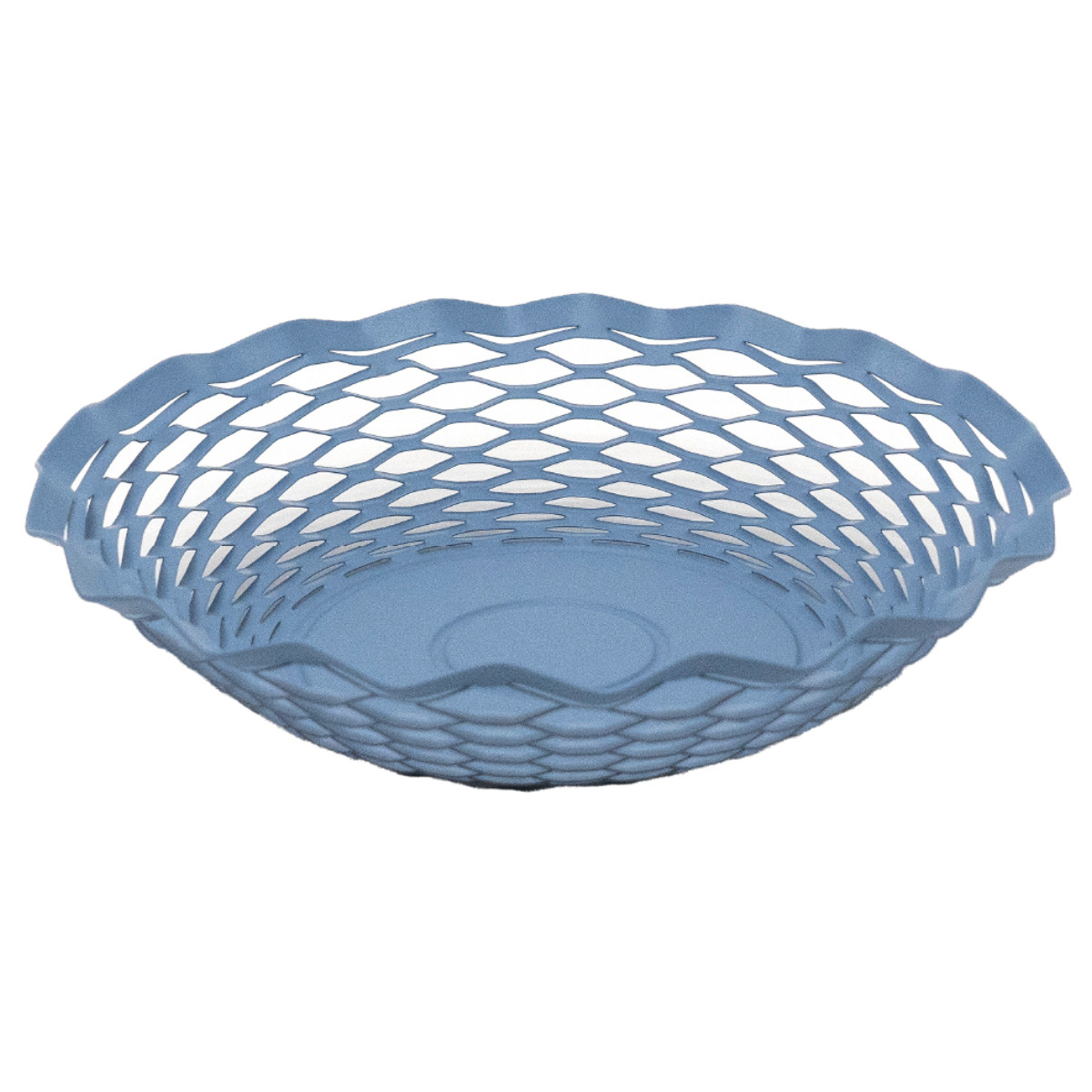 かご Roger Orfevre ステンレスバスケット ラウンド ( トレー トレイ バスケット 収納 卓上収納 小物入れ お小物置き 一時置き 小物トレイ おしゃれ ステンレス 水洗い 洗える リビング収納 クラシカル ) 【ブルー】 ブルー