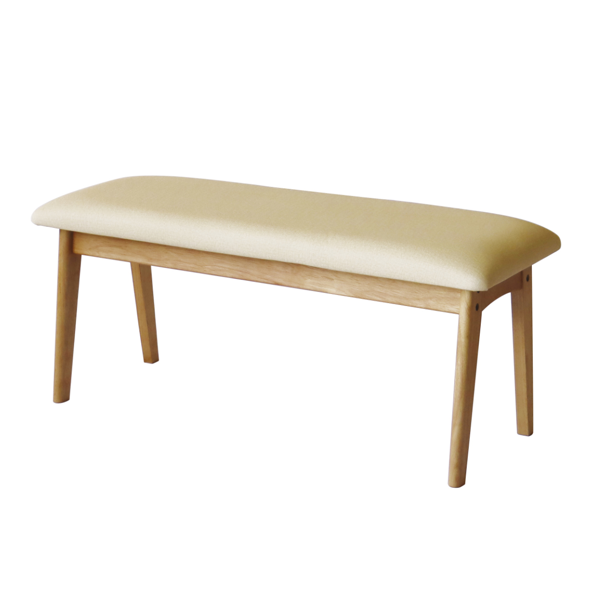 ダイニングベンチ 幅90cm アートライフ ( 開梱設置 ダイニング ベンチ イス 椅子 食卓椅子 木製 天然木 背もたれなし スツール 長椅子 ダイニングチェア 食卓ベンチ レザー調 チェアー いす 食卓 リビング 木製椅子 リビングチェア ) 【アイボリー】 アイボリー