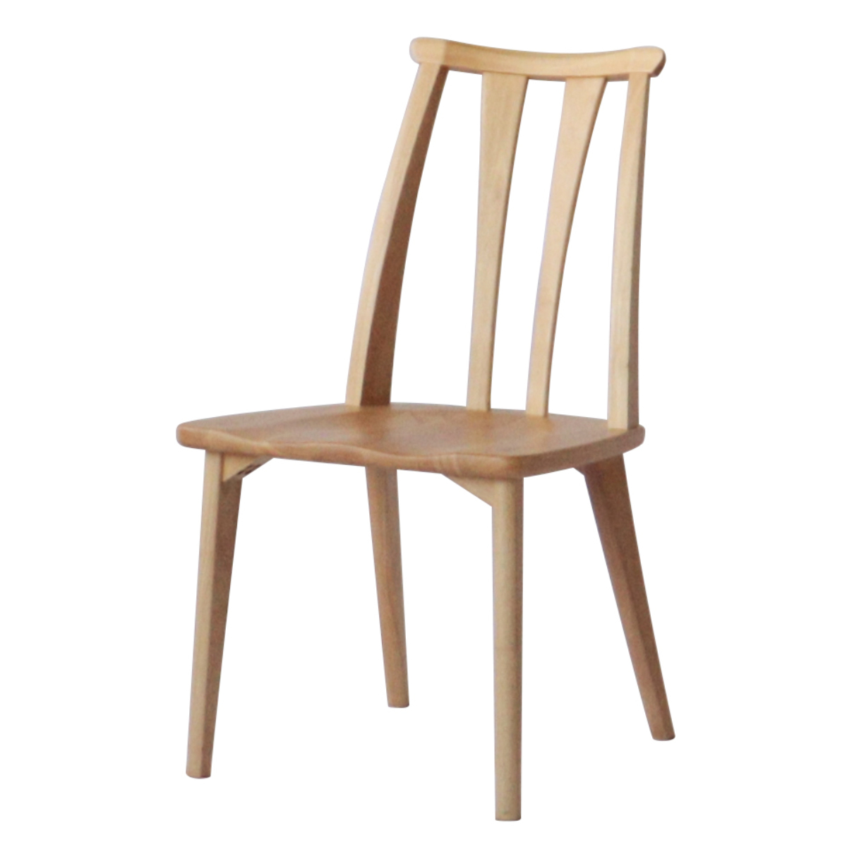 ダイニングチェア 2脚セット 座面高42cm 結 木製 無垢材 ( 開梱設置 チェア ダイニング 天然木 イス 椅子 食卓椅子 肘なし 木製椅子 木製チェア いす 食卓 リビング リビングチェア シンプル ラバーウッド 無垢 )