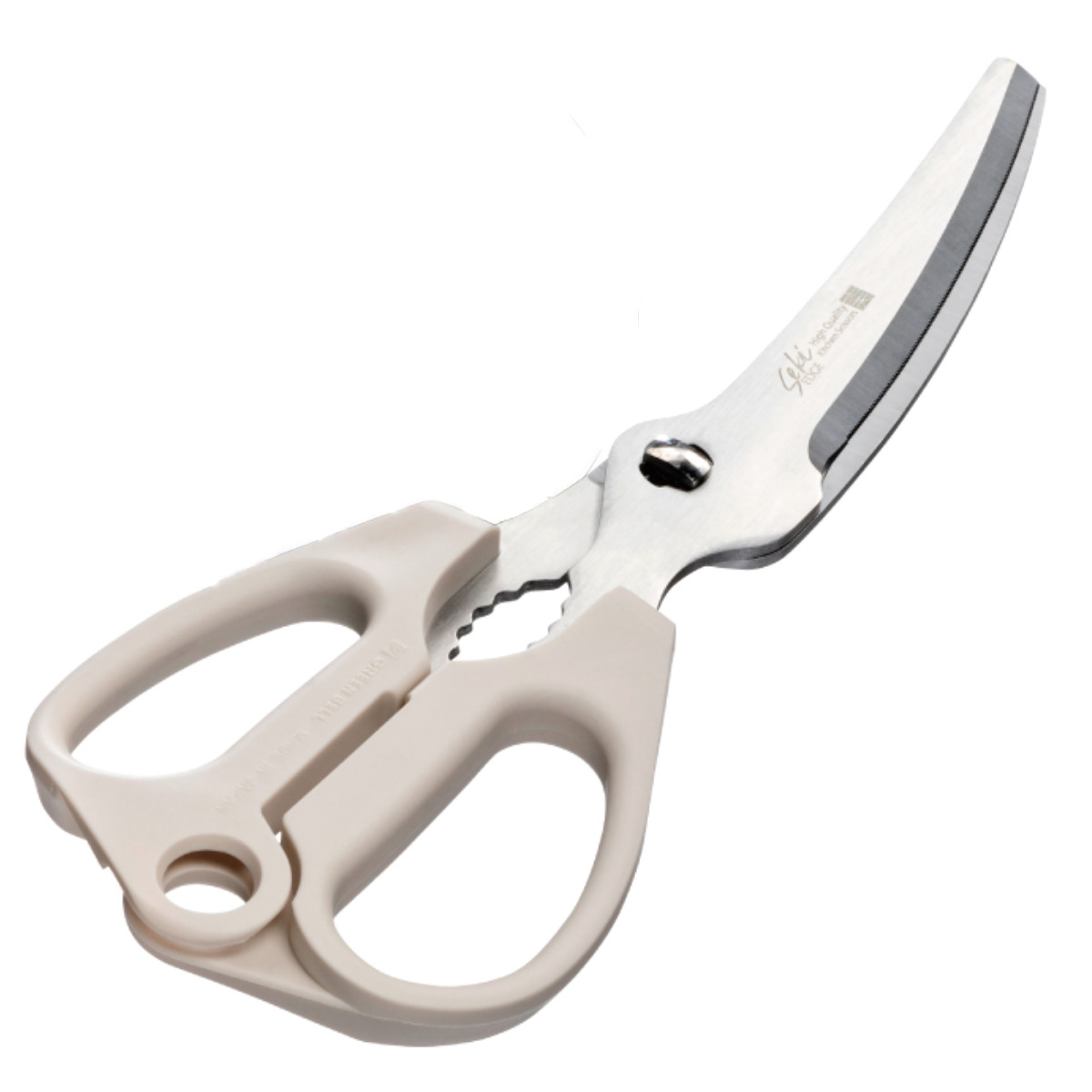 キッチンばさみ 食洗機対応 調理のミカタ カーブ刃 日本製 ( キッチン鋏 キッチンはさみ キッチンハサミ 万能ばさみ 調理用はさみ ステンレス 分解 洗える キッチンツール 下ごしらえ用品 )