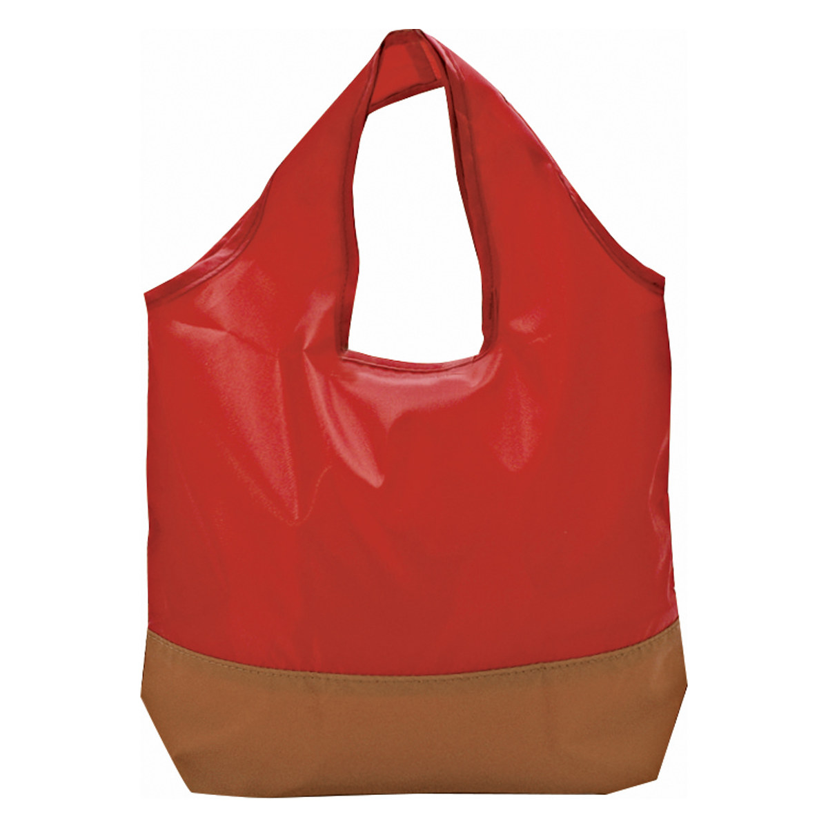 エコバッグ 反射で光るエコバッグ Sサイズ PASSO ソリッド ( ショッピングバッグ 買い物かばん 買い物袋 光る 洗える 洗濯OK 洗濯できる 折りたたみ マチ付き マチ有り コンパクト おしゃれ 夜間 夜道 犬の散歩 ウォーキング ) 【レッド】 レッド