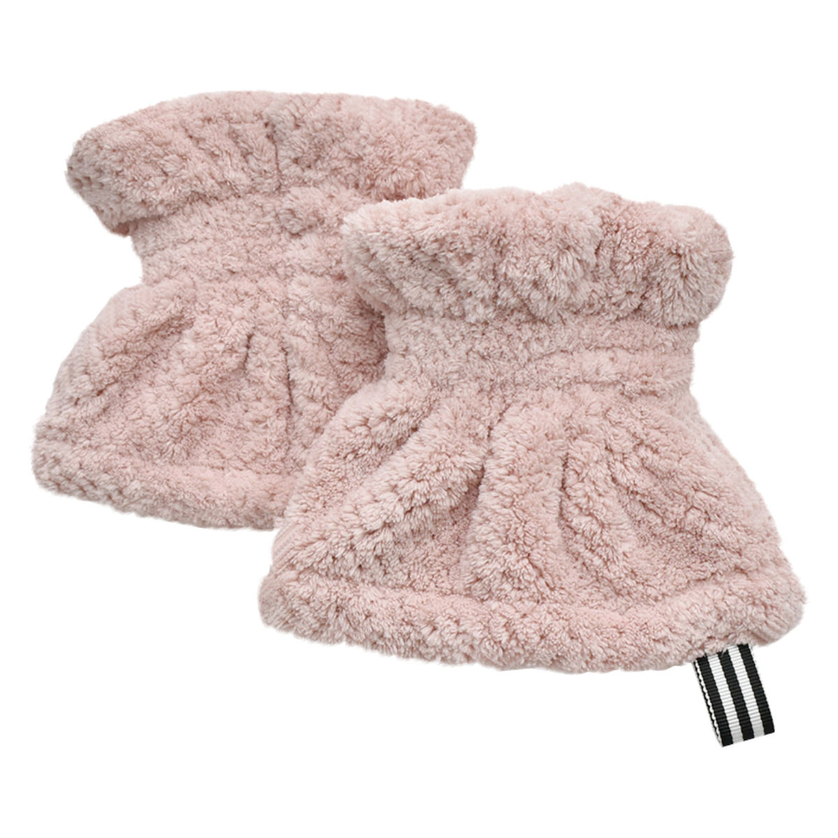 リストバンド 洗面用 マイクロファイバー dimanche ( 袖留め バンド 袖濡れ防止 シュシュ 吸水 抗菌 服濡れ防止 手首 リストウォッシュ 両手 2個 無地 ブルー グレージュ ピンク フック付 ) 【ピンク】 ピンク