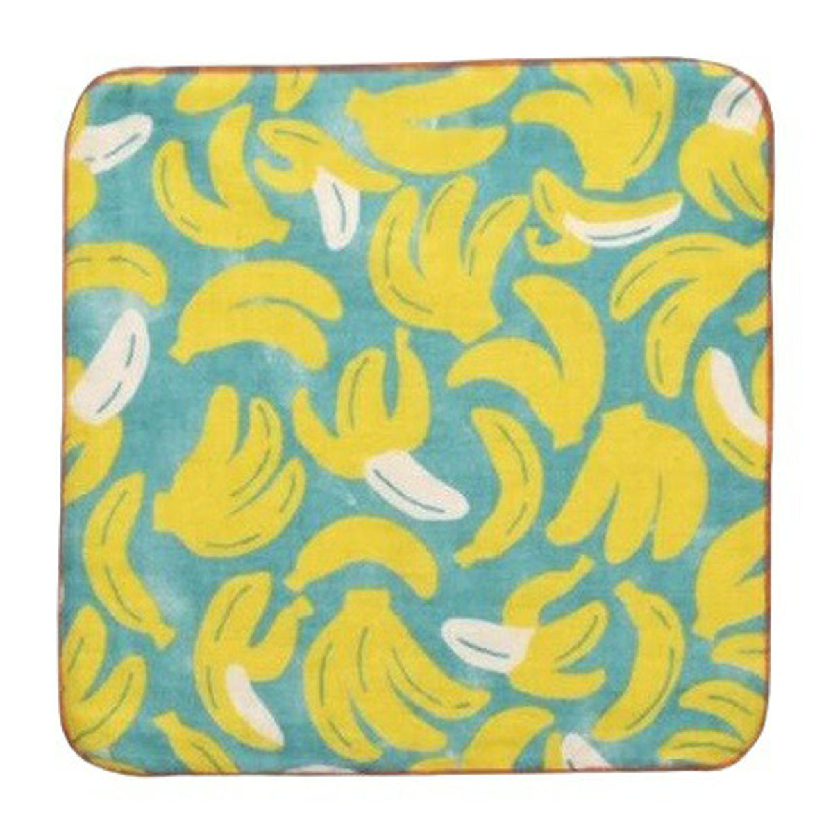 ミニタオル 25×25cm タオルハンカチ HELLO BEAR ( タオル 手拭き ハンカチ 綿100 ガーゼ パイル 通気性 吸水 日本製 ミニハンカチ ハンドタオル 手ふき カラフル 可愛い やわらかい ふんわり ) 【バナナ】 バナナ