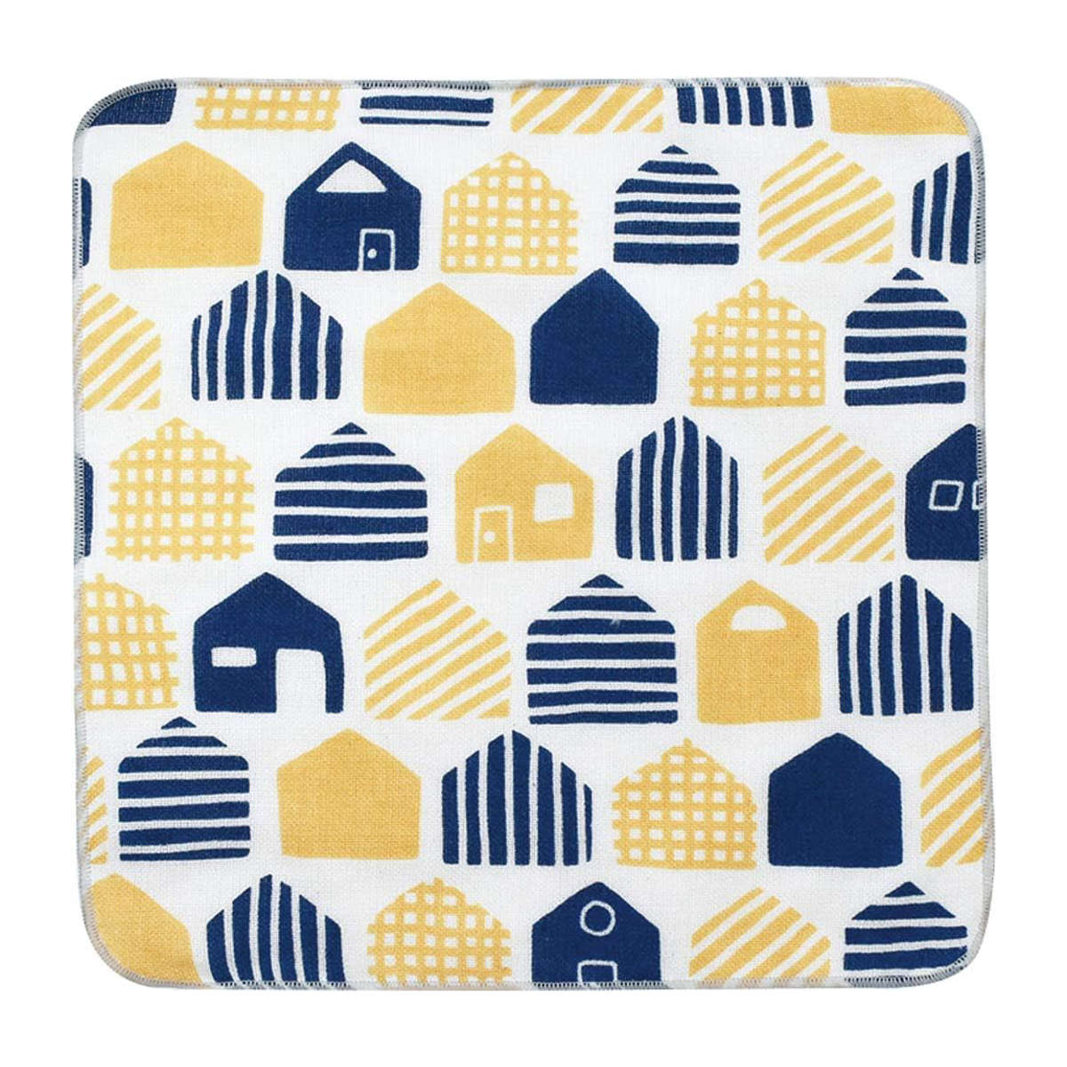 ミニハンカチ 25×25cm HELLO BEAR ( タオル 手拭き ハンカチ 綿100 ガーゼ パイル 通気性 吸水 日本製 タオルハンカチ ハンドタオル ミニタオル 手ふき カラフル 可愛い やわらかい ふんわり ) 【ハウス】 ハウス