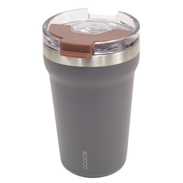 Dショッピング タンブラー 350ml フタ付き Rocco Flip Cap Tumbler ステンレス コップ ボトル 保温保冷 蓋付き カップ コンビニ コーヒー ドリンクホルダー 持ち運び ふた付き カップホルダー 保温 保冷 コンビニカップ カバー おしゃれ グレー カテゴリ