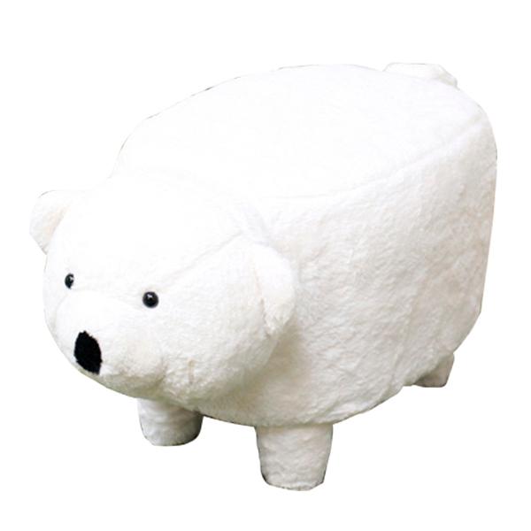 アニマルスツール クマ スツール 座れる動物 椅子 白クマ （ アニマル