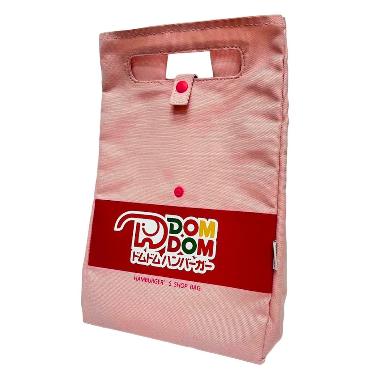 ドムドムハンバーガー ハンバーガーショップバッグ DAY OUT ランチバッグ ( DOM DOM ドムドムバーガー テイクアウト デイアウト ハンバーガー ポテト 持ち歩き 手提げバッグ コンパクト 折りたたみ 収納 エコバッグ ) 【RED旧】 RED旧