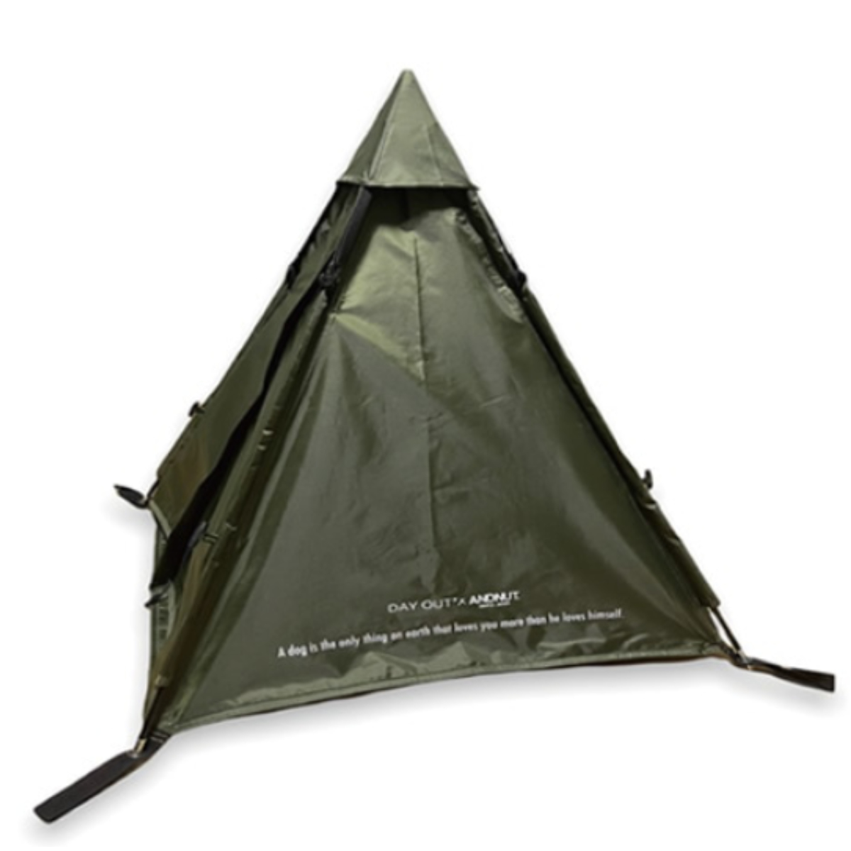 テント ペット Woof!!Woof!! Dog Tippy Tent 犬 ( ペットテント ティピーテント 犬用テント ペット用 ペットハウス 屋外 組み立て コンパクト おしゃれ ペットベッド 犬用 小型犬 キャンプ アウトドア 耐水 ケース付 ) 【カーキ】 カーキ