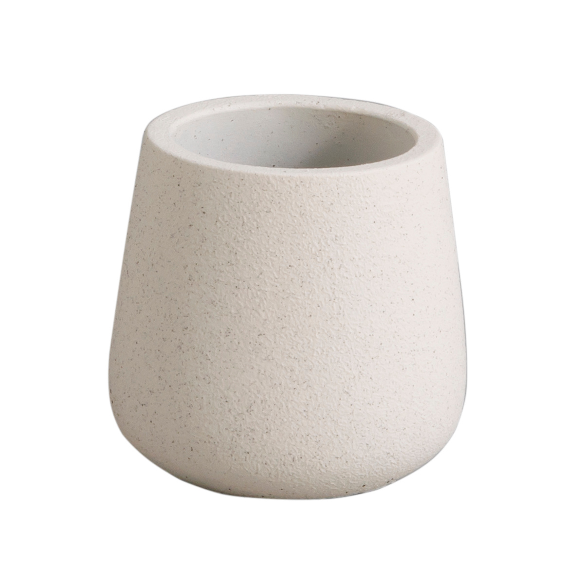 植木鉢 モノクローム エッグポット S ( ポット プラントポット セメントポット 鉢 穴あき 多肉植物 セメント スタンド 置く 植物 観葉植物 多肉 サボテン 園芸 直植え ガーデニング エクステリア ) 【ホワイト】 ホワイト