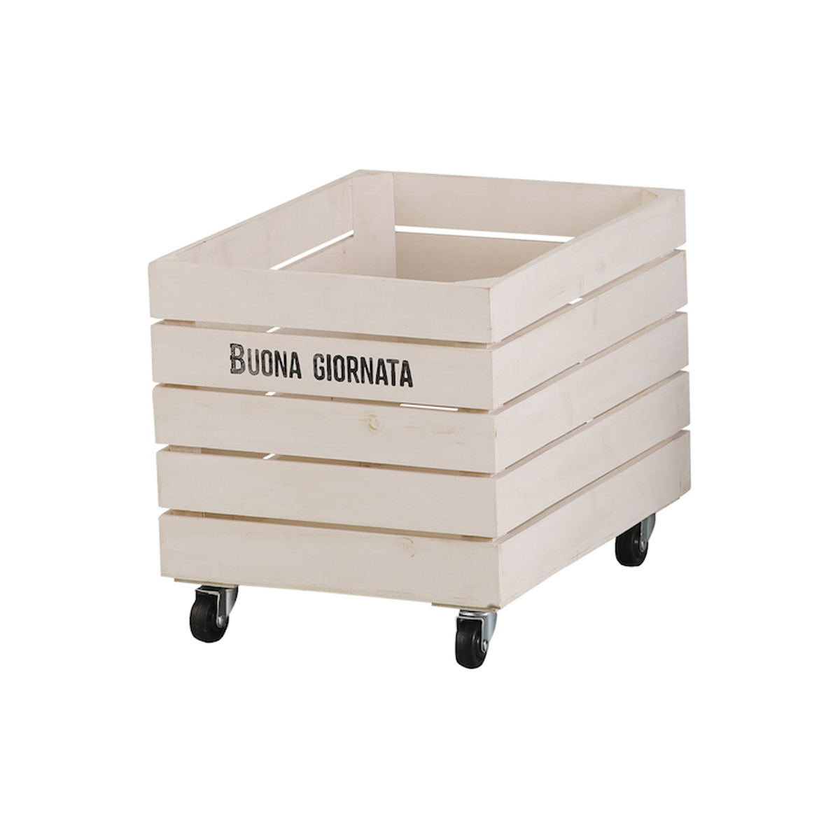 収納ボックス ボナブル コンテナカート ガーデニング ( 収納 ボックス 収納ケース 木箱 ケース 花台 木製 プランターカバー 植木鉢カバー 小物入れ 小物ケース 植木鉢 プランター カバー おしゃれ 天然木 ) 【ホワイト】 ホワイト