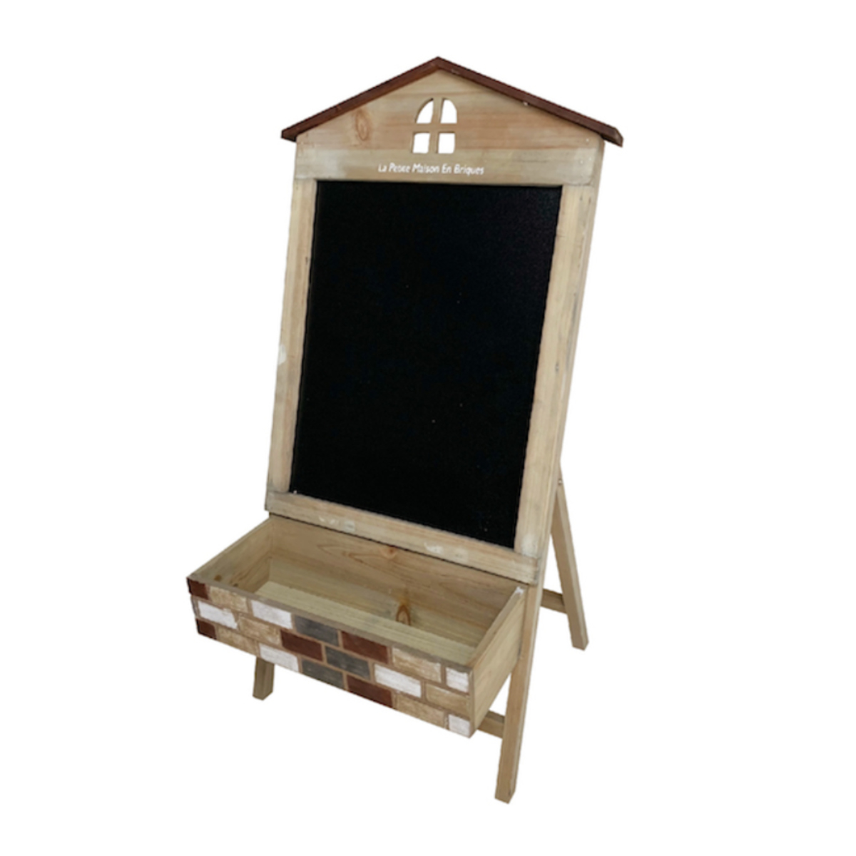 サインボード メゾレイユ サインボードポット ( 花台 フラワーラック プランタースタンド 飾り メッセージボード 花スタンド ラック シェルフ ディスプレイ ボックス 置く 植物 観葉植物 花 園芸 インテリア 黒板付き 天然木 ) 【ナチュラル】 ナチュラル