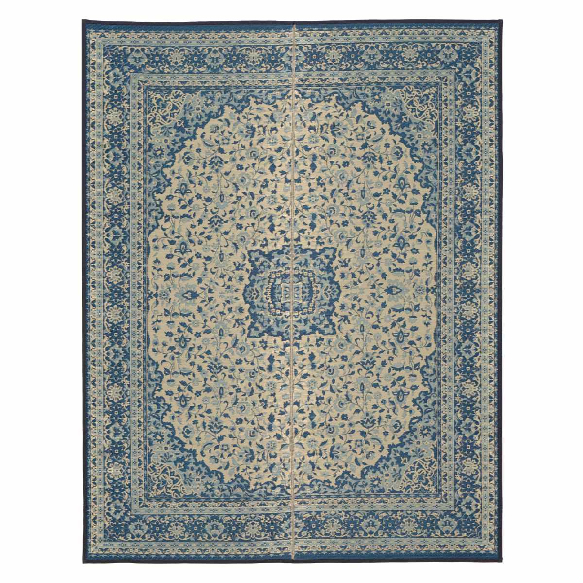 ラグ い草ラグ 191×250cm 約3畳 薄手 ござ 裏貼り コンチェルト ブルー ( い草マット マット ラグマット い草 カーペット じゅうたん センターラグ ゴザ 畳マット いぐさ 軽量 夏用 おしゃれ ペルシャ風 ) 【ブルー】 ブルー