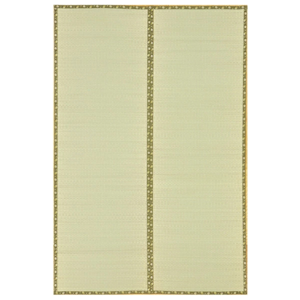 い草上敷き 国産 本間3畳 琥珀 ( い草 マット 上敷き い草ラグ 敷物 三畳 畳マット 和室 イグサ 引目織 藺草 和室敷物 ラグ 夏用マット 3帖 )