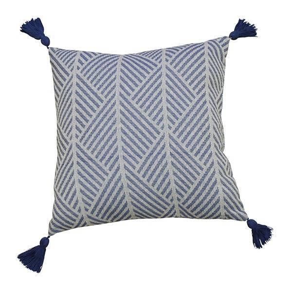 クッション クラック インド綿 背当てクッション 45×45cm ホワイト ( 座布団 ざぶとん 四角 フロアクッション シートクッション チェアクッション 45×45 45cm 角型 柄 ヘリンボーン ナチュラル 北欧 インテリア ) 【ネイビー】 ネイビー