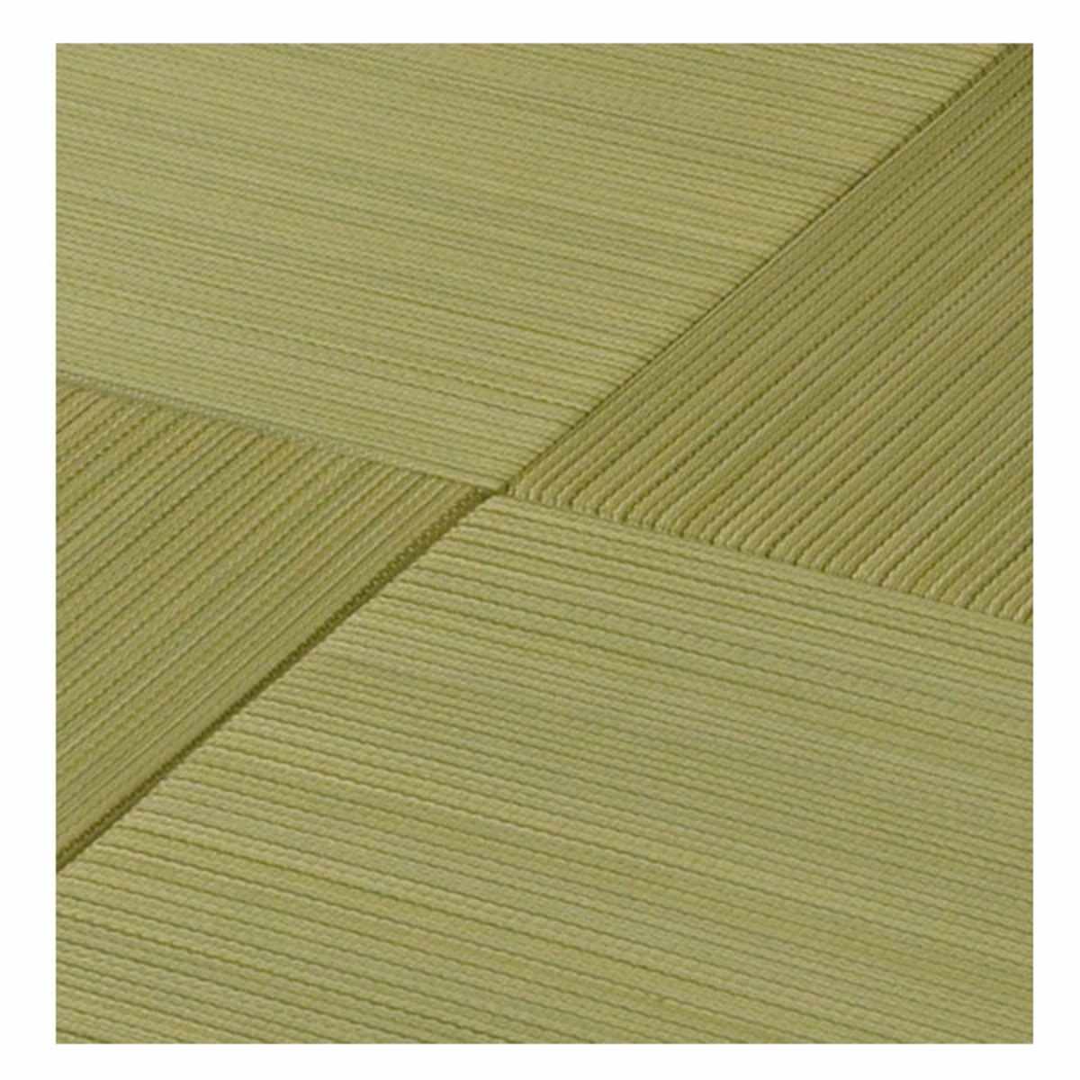 ユニット畳 置き畳 紗彩 約65×65 滑り止め付き 4枚セット ブラック ( 畳マット 畳 ラグ マット い草 軽量 コンパクト 移動 楽々 簡単 設置 システム畳 フロア畳 フローリング畳 軽い フローリング 手軽 和室 洋室 厚み 滑り止め ) 【グリーン】 グリーン