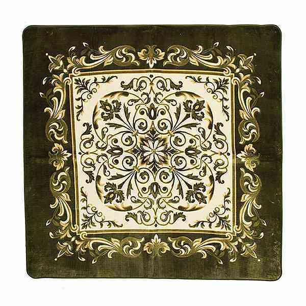 ラグ 厚手 3畳 225×225cm 床暖 ホットカーペット対応 ラグマット グリーン バルモ ( カーペット カバー マット 225×225 保温効果 防音対策 快適 リビング 正方形 床暖房 すべり止め 225 四角 じゅうたん 3畳用 秋冬 )