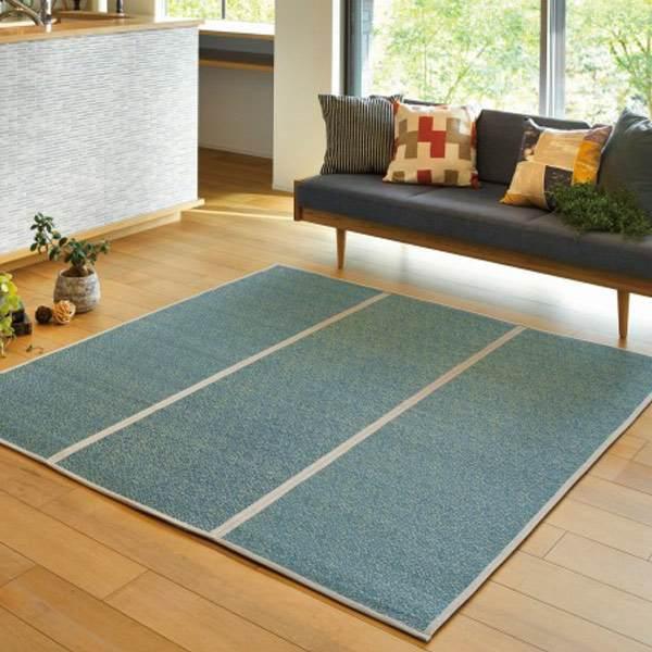 訳あり商品 ブルー おしゃれ 夏用 軽量 いぐさ 畳マット ゴザ じゅうたん カーペット い草 ラグマット マット い草マット シャイン ござ 薄手 約2 5畳 180 240cm い草ラグ ラグ カーペット ラグ マット Ilboscodeicentoacripalermo It