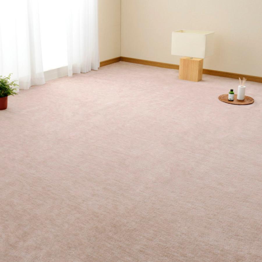 カーペット ラグ 江戸間1畳 平織カーペット ラウム カット可 ( 87×176cm ラグマット 江戸間 1帖 日本製 マット カットできる 敷き詰め タフトカーペット 平織り 床暖対応 ペットにやさしい カットパイル ) 【ベージュ】 ベージュ