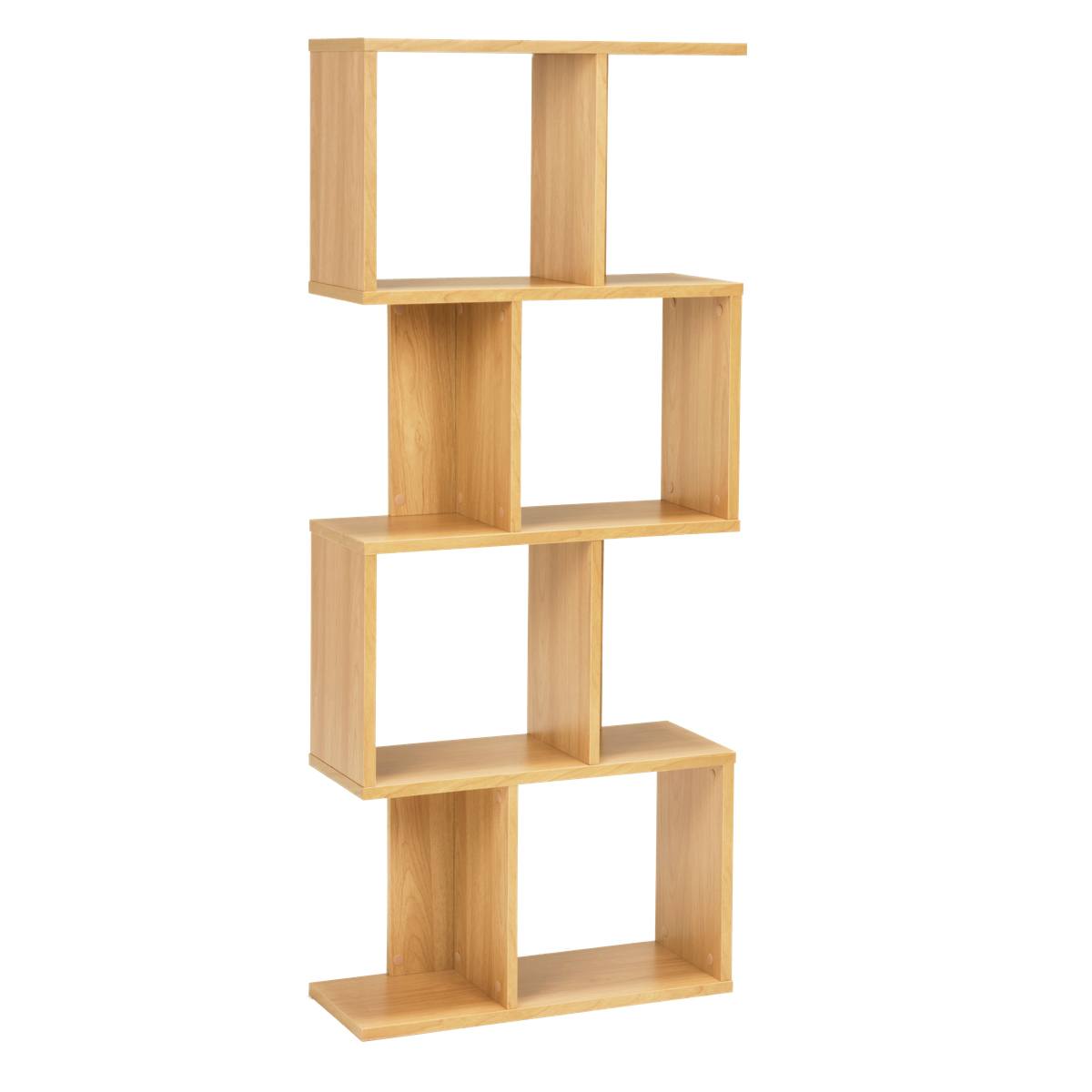 オープンラック 幅62cm 4段 A4対応 魅せる収納 ( ラック 棚 本棚 A4サイズ シェルフ 飾り棚 縦置き 横置き ディスプレイ 収納 間仕切り 背面化粧 四段 ブラウン ナチュラル ホワイト ) 【ナチュラル】 ナチュラル