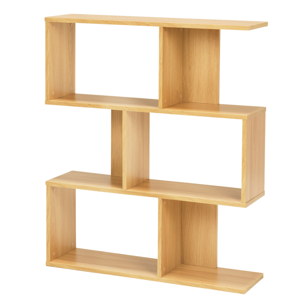 オープンラック 幅90cm 3段 A4対応 魅せる収納 ( ラック 棚 本棚 A4サイズ シェルフ 飾り棚 縦置き 横置き ディスプレイ 収納 間仕切り 背面化粧 三段 ブラウン ナチュラル ホワイト ) 【ナチュラル】 ナチュラル