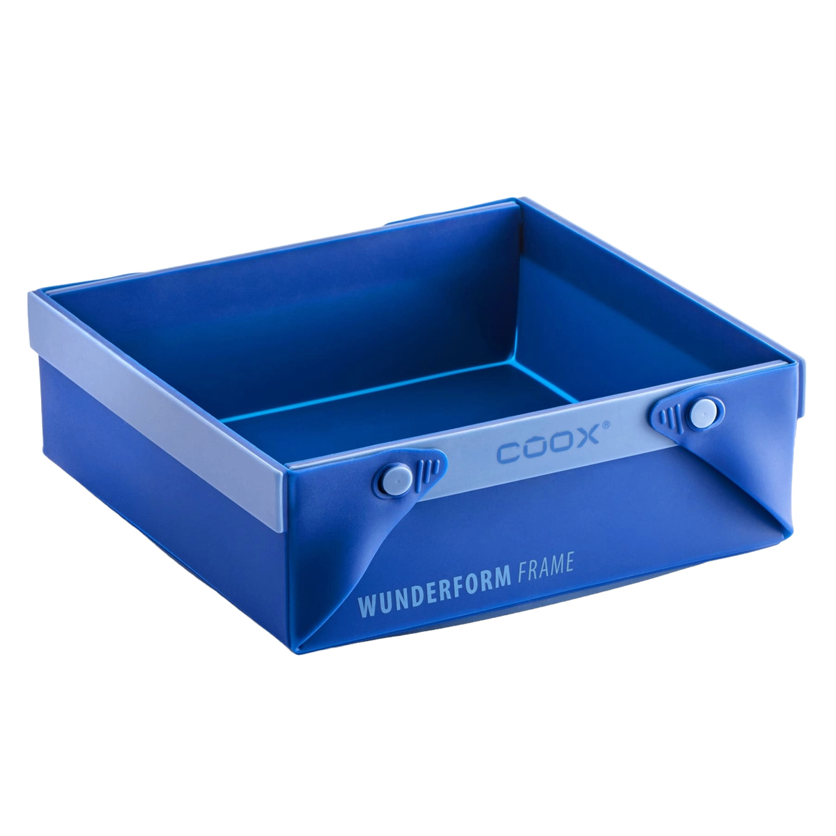 ケーキ型 coox 洗いやすい たためる焼き型 SQ ( シリコーン オーブン対応 食洗機対応 焼き型 シリコンケーキ型 四角 スクエア おしゃれ かわいい コンパクト たためる お菓子づくり 料理 手作り 型 ケーキ ゼリー テリーヌ ) 【ブルー】 ブルー