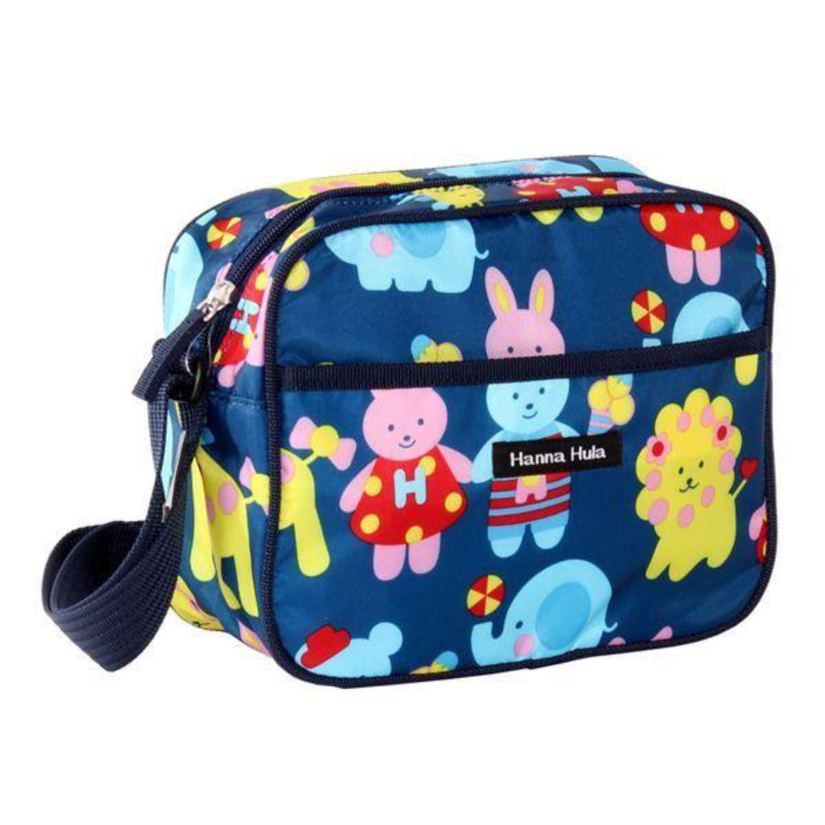 ショルダーバッグ Hanna Hula ハンナフラ キッズ 子ども用 幼稚園バッグ ( 横掛け 通園 おでかけ 入園 入学 バッグ 女の子 男の子 ショルダー かわいい 斜めがけ プレゼント お祝い ) 【アニマルフレンズ】 アニマルフレンズ