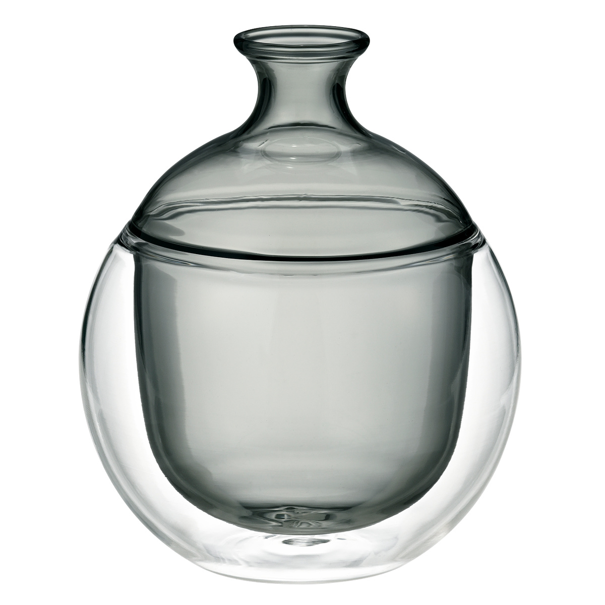 HARIO ハリオ どんぐりカラフェ ( 360ml 2合 食洗機対応 耐熱ガラス 二重構造 水差し 徳利 水 お茶 日本酒 酒器 お酒 酒 おしゃれ シンプル モダン 和モダン )