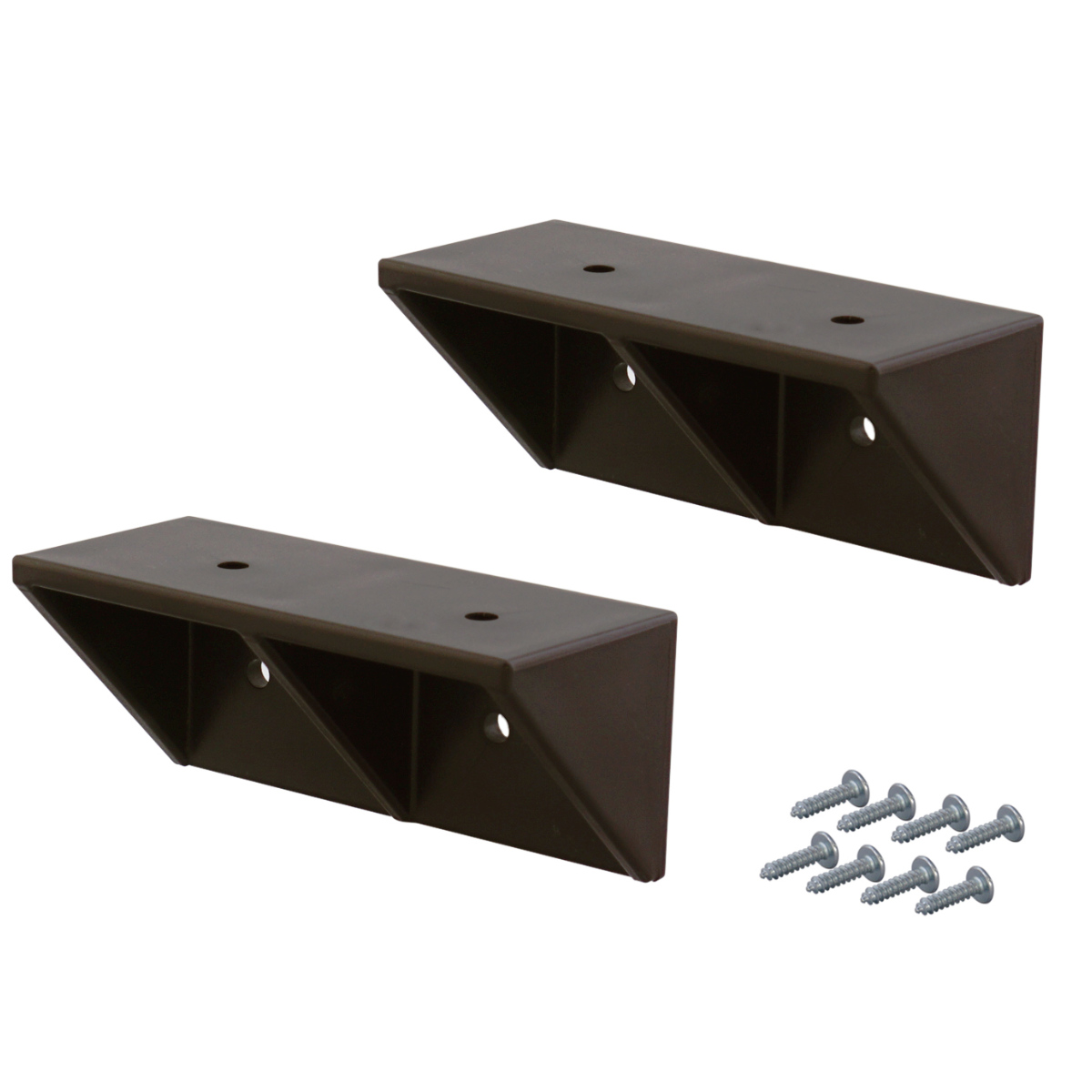 棚受 後付け シェルフサポート 5セット LABRICO ラブリコ DIY パーツ 棚 ラック ( セット 部品 突っ張り つっぱり 壁 収納 壁面収納 賃貸 簡単取付 シェルフ 壁面 パーテーション ウォールシェルフ ウォールラック 見せる収納 ) 【ブロンズ】 ブロンズ