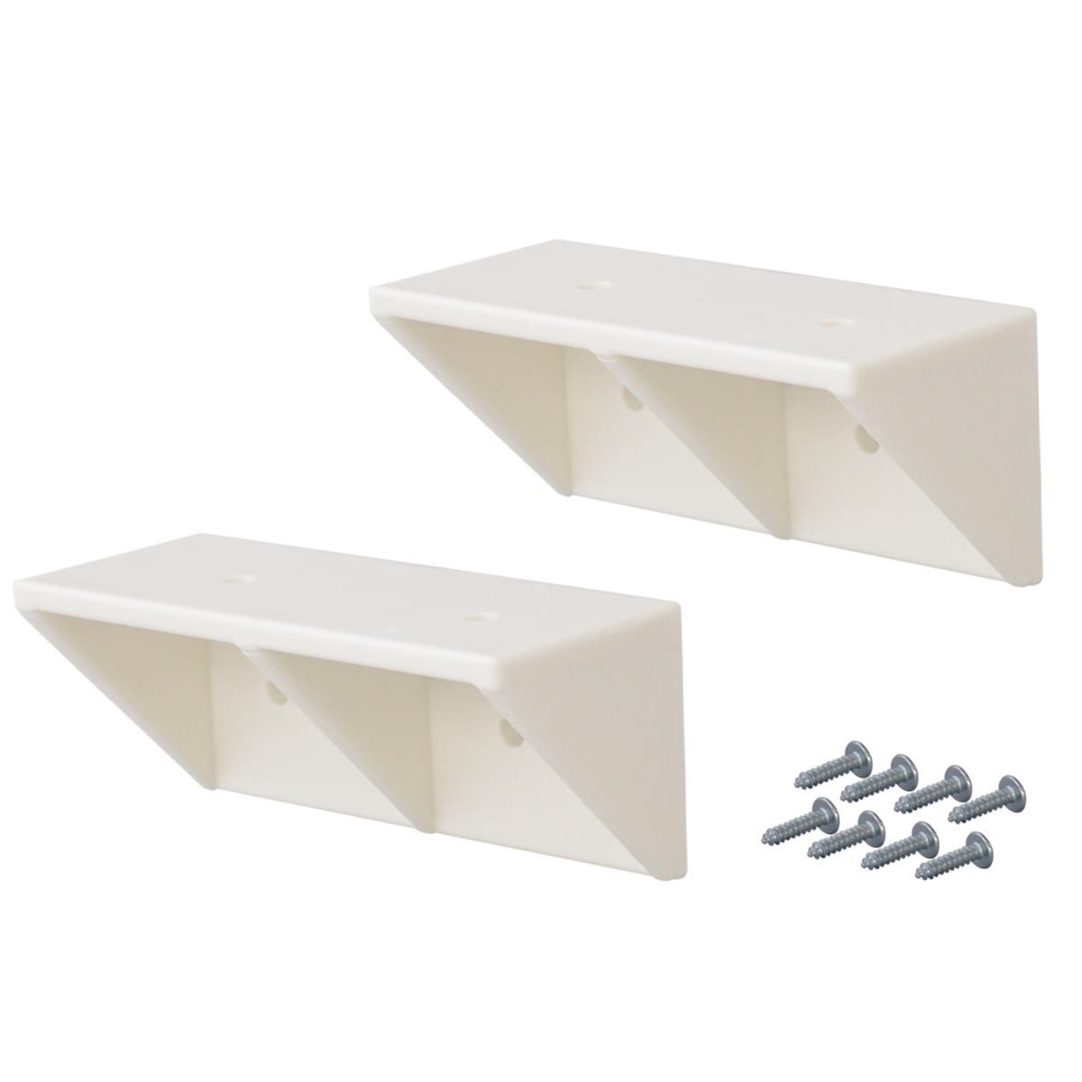 棚受 後付け シェルフサポート 5セット LABRICO ラブリコ DIY パーツ 棚 ラック ( セット 部品 突っ張り つっぱり 壁 収納 壁面収納 賃貸 簡単取付 シェルフ 壁面 パーテーション ウォールシェルフ ウォールラック 見せる収納 ) 【オフホワイト】 オフホワイト