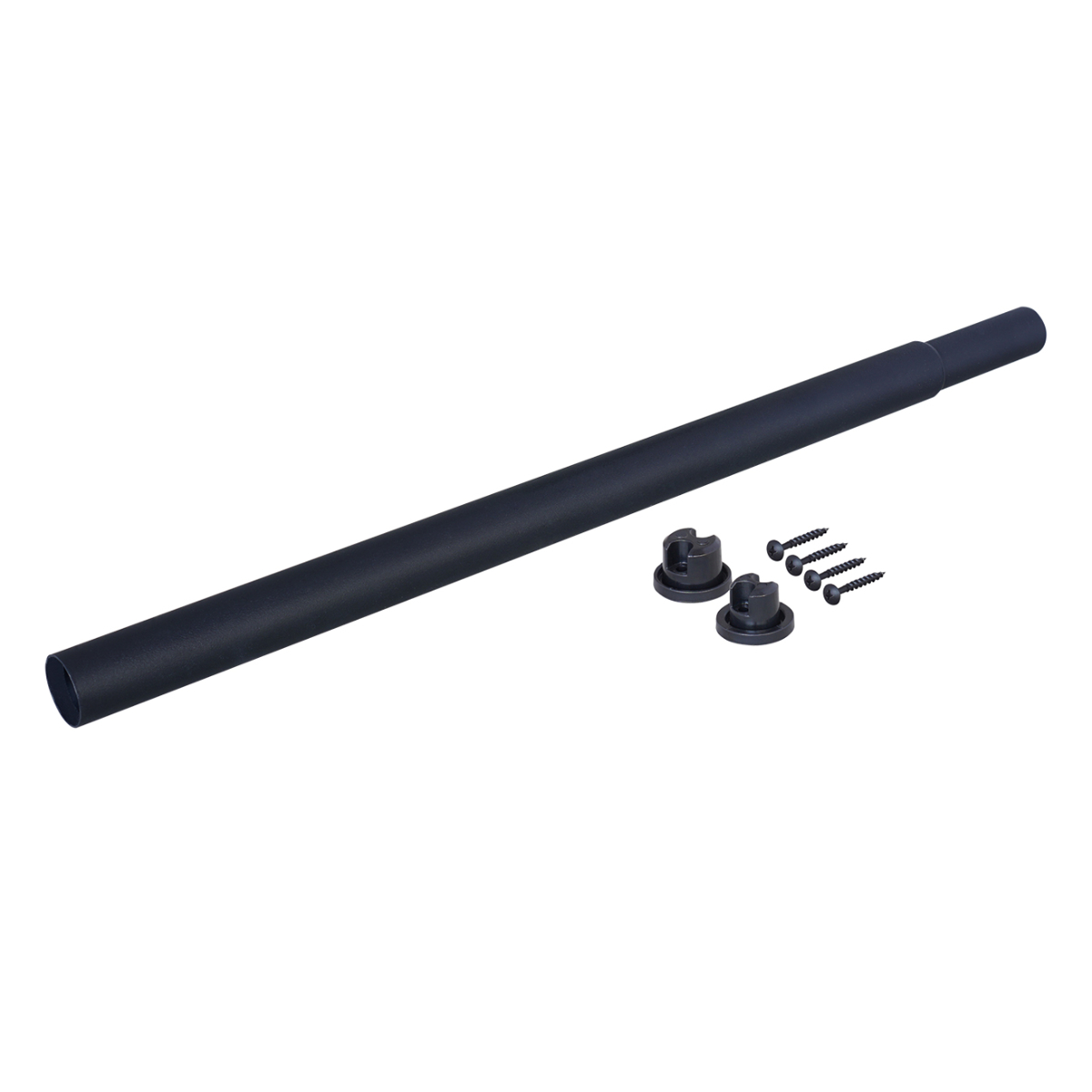 伸縮ロッド S LABRICO ラブリコ アイアン 幅50~70cm ( パーツ ポール 伸縮 直径3cm DIY ハンガーラック ポールハンガー 収納 衣類 壁面収納 ねじ固定式 2本 セット 押し入れ 押入れ 見せる収納 玄関 おしゃれ 賃貸 簡単取り付け ) 【ブラック】 ブラック