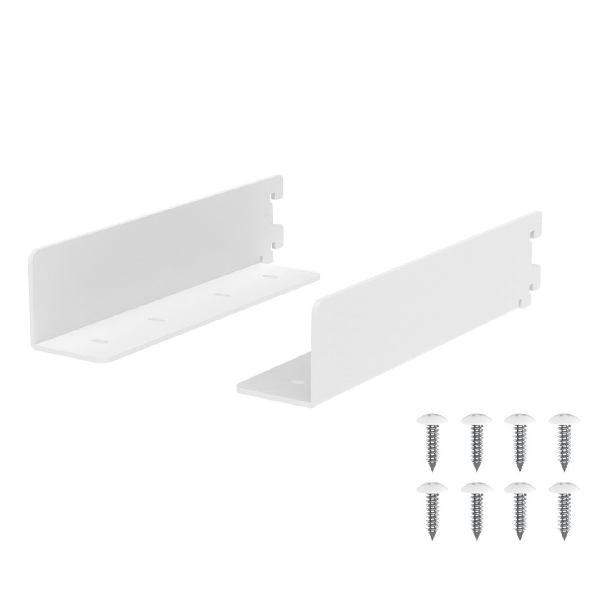 棚受 19cm ラブリコ トレイ型 アイアン 壁面収納 ( LABRICO シェルフレール 収納 棚 可動棚 収納棚 棚受け DIY パーツ シェルフ ラック 賃貸 壁 簡単取付 ディスプレイ 見せる収納 飾り棚 インテリア おしゃれ ) 【ホワイト】 ホワイト