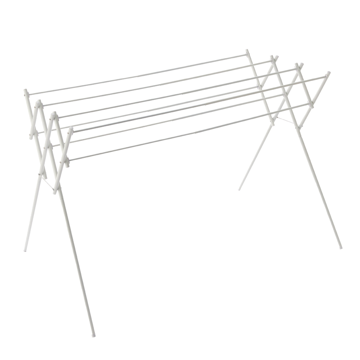 室内物干し 物干しスタンド 伸縮タイプ マットホワイト タオル干し 幅70~126cm ( 物干し スタンド 伸縮 室内 折りたたみ 軽量 布団 ハンガー シンプル 洗濯物干し 平干し ふとん コンパクト 折り畳み 組立簡単 洗濯 洗濯用品 )