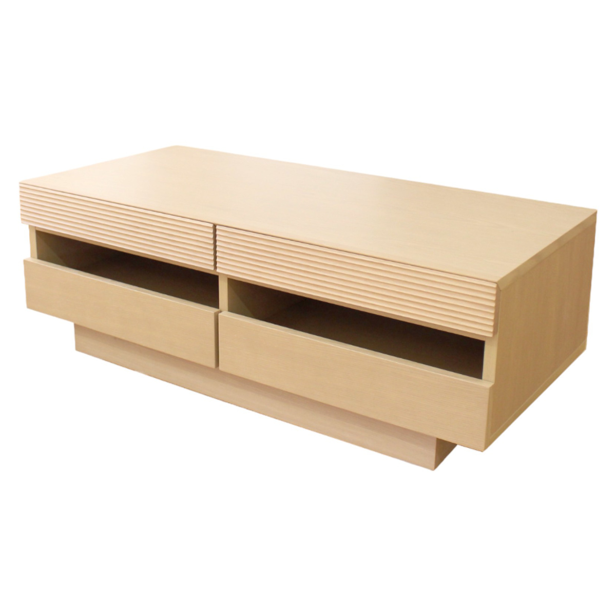 リビングテーブル 高さ37cm 天板長方形 引出し付 センターテーブル ( テーブル 机 リビング ローテーブル 木製 天然木 収納 大容量 引き出し スライド棚 長方形 完成品 コーヒーテーブル おしゃれ 木製テーブル ) 【ナチュラル】 ナチュラル