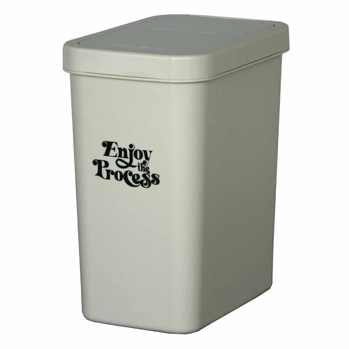 ゴミ箱 18L スライドペール 同色2個セット ふた付き ( ごみ箱 18リットル 18l ダストボックス 蓋つき スライド 小さめ 分別 コンパクト シンプル リビング キッチン 幅17 袋止め付き 袋 見えない カウンター下 北欧 省スペース ) 【ミルクティーベージュ】 ミルクティーベージュ