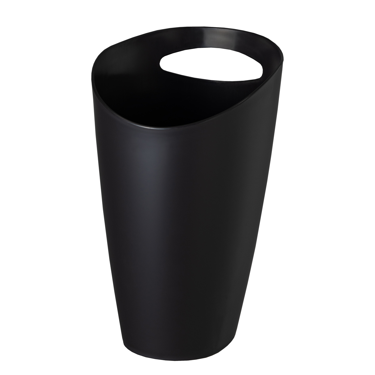 ゴミ箱 3.5L トラッシュポット ( ごみ箱 3.5リットル 蓋なし くず入れ シンプル 洗面所 デスク下 小さい コンパクト 持ち手付き プラスチック製 ホワイト ダークブラウン ) 【ダークグレー】 ダークグレー