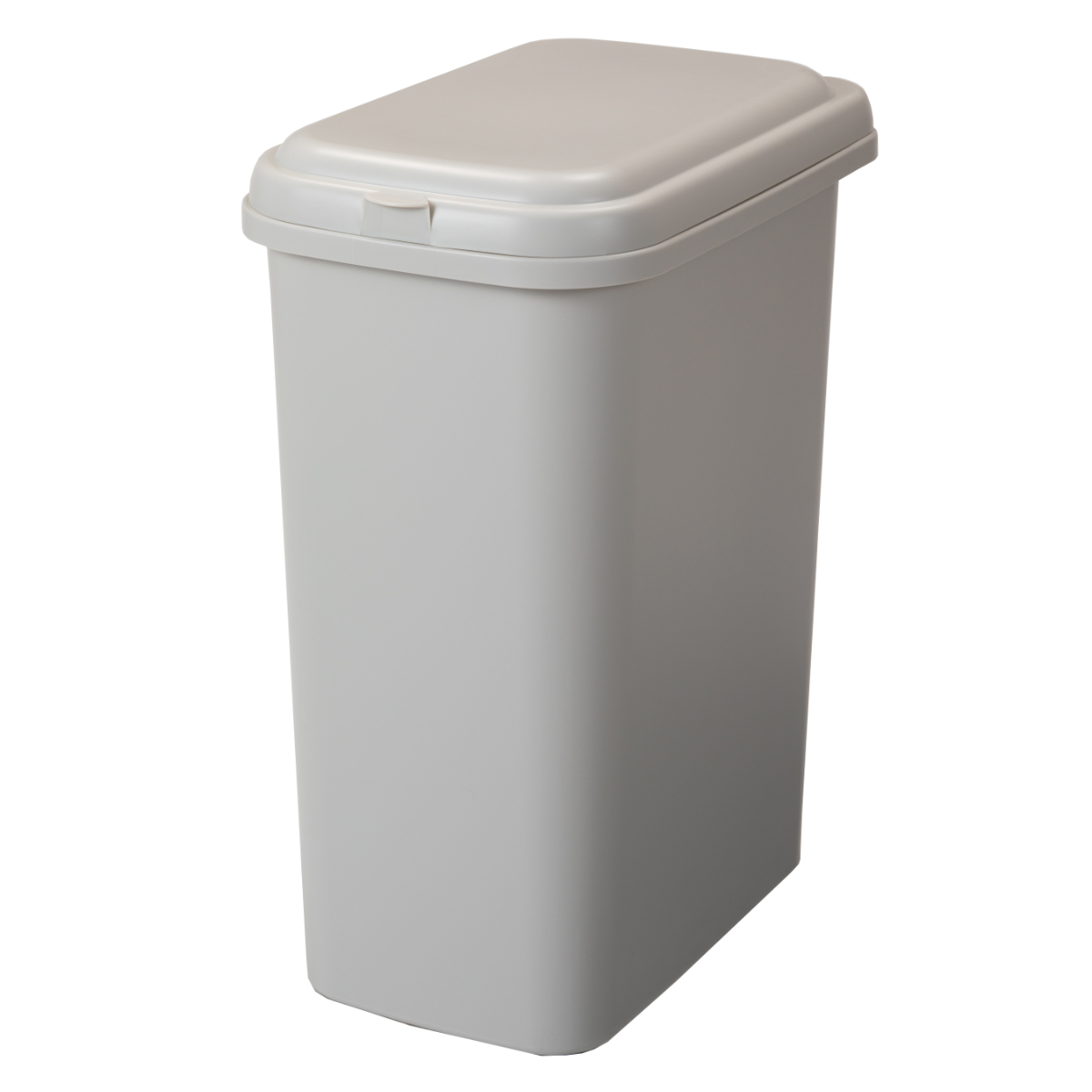 ゴミ箱 30L エコペール 袋止め付き シンプル ( ごみ箱 30リットル ふた付き 幅25cm 高さ49.5cm 縦型 コンパクト スリム 分別 袋が見えにくい ダークグレー ミルクティーベージュ ) 【ミルクティーベージュ】 ミルクティーベージュ