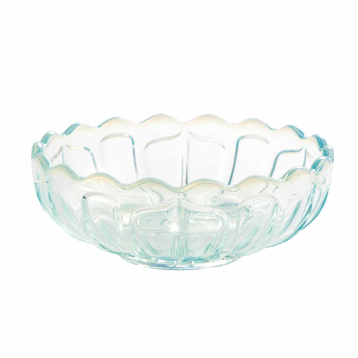 廣田硝子 小鉢 丸小鉢 雪の花 ( ガラス 日本製 ブルー 古代色 鉢 デザート デザート食器 うつわ 器 おしゃれ かわいい そうめん鉢 フルーツ スイーツ 夏 あんみつ ところてん かき氷 花 ) 【ブルー】 ブルー