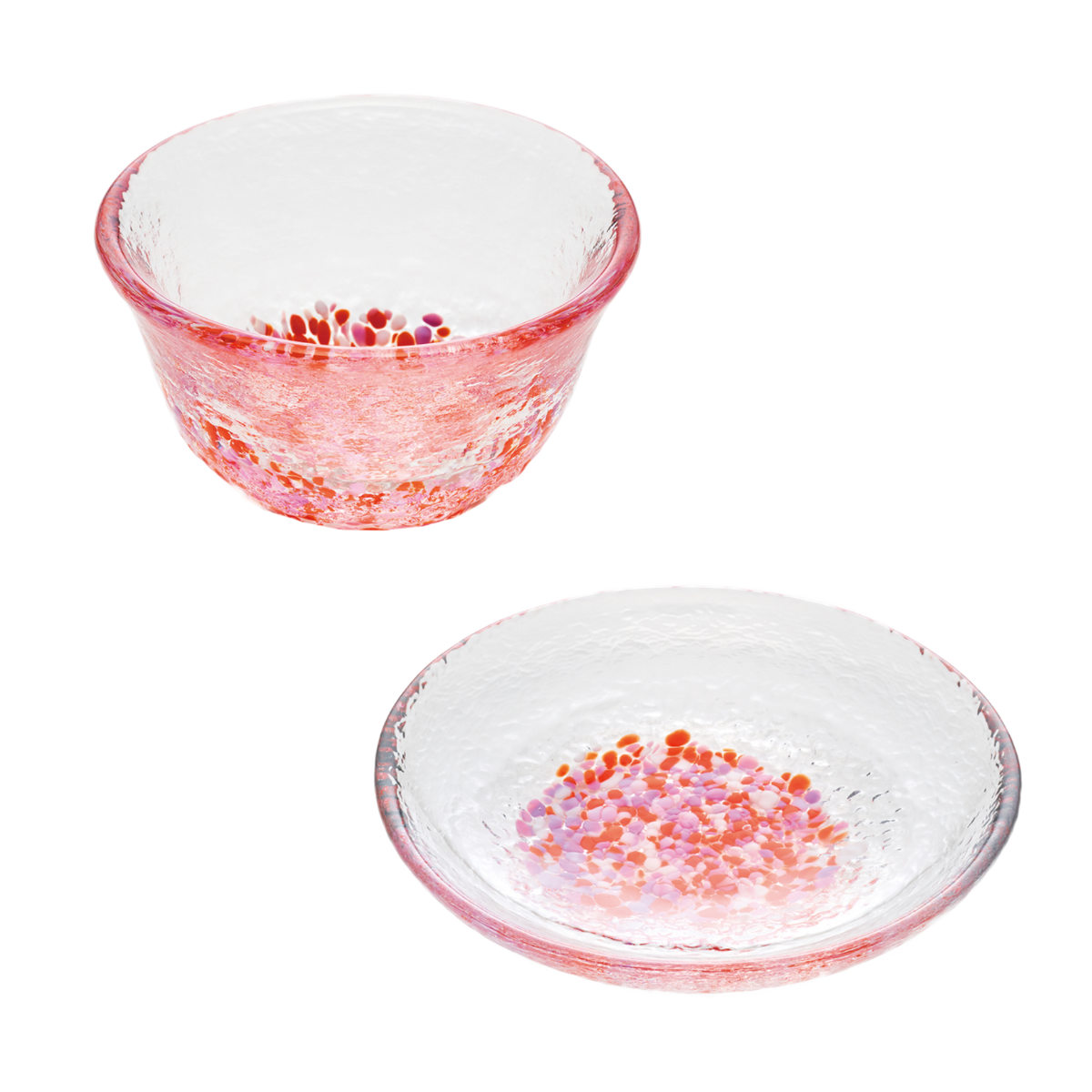 廣田硝子 小鉢 小皿 小さな器・お皿揃 ( 日本製 ガラス 器 うつわ 鉢 ボウル 食器 豆鉢 冷茶 酒器 コップ グラス 皿 お皿 プレート おしゃれ おちょこ 箸休め デザート お菓子 菓子皿 銘々皿 つきだし ) 【モモ】 モモ