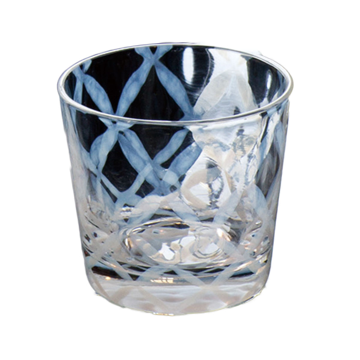 廣田硝子 そば猪口 市松 ( ガラス 日本製 蕎麦猪口 蕎麦ちょこ つゆ入れ 小鉢 フリーカップ カップ デザートカップ おしゃれ コップ ロックグラス お酒 アルコール 桐箱入り めんつゆ 麺つゆ 入れ ) 【つなぎ格子】 つなぎ格子