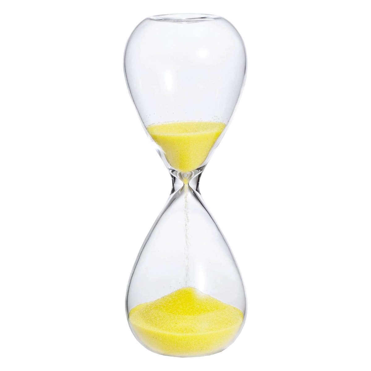 廣田硝子 砂時計 3分 4分 5分 ガラス ( タイマー 砂 時計 おしゃれ デザイン ガラス製 オブジェ アナログ サンドタイマー インテリア雑貨 置物 キッチン タイムキーパー インテリア ) 【5分×黄】 5分×黄