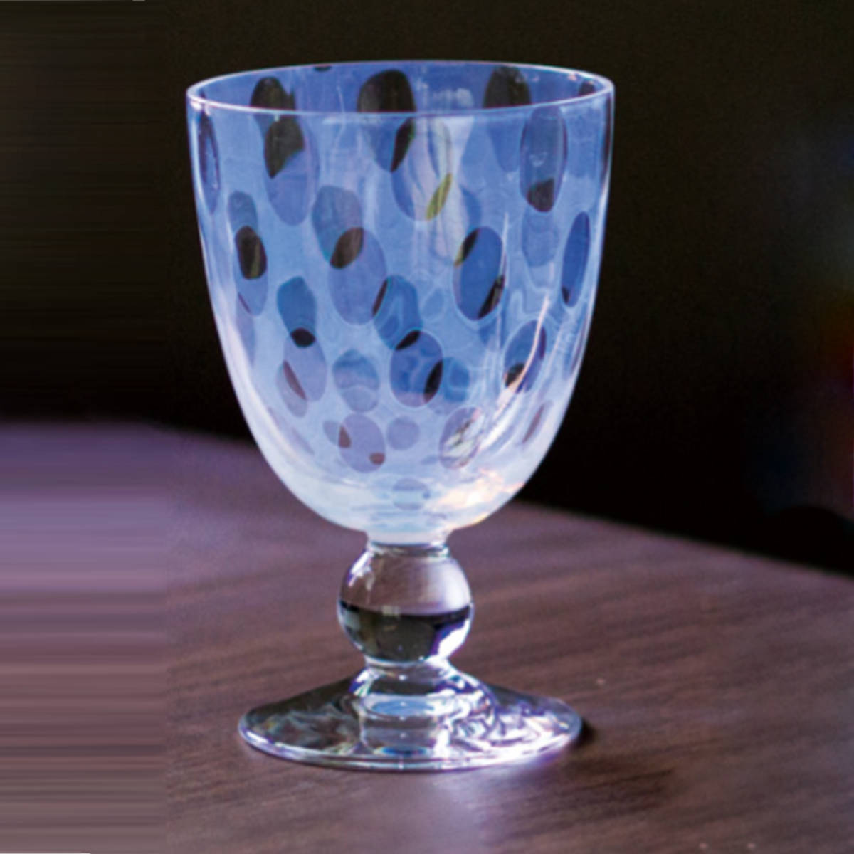 廣田硝子 グラス ソーダ氷コップ 市松 水玉 十草 黒 クリア ( ガラス 日本製 盃 酒器 デザート 食器 コップ おしゃれ 大正浪漫硝子 レトロ ) 【水玉クリア】 水玉クリア