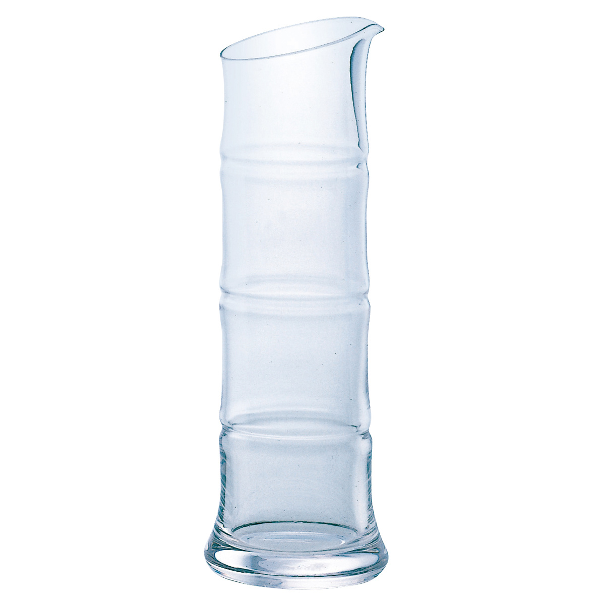 廣田硝子 徳利 長片口 大 青竹 氷竹 ( ガラス 日本製 2合 酒器 長注器 銚子 グラス 竹 bamboo おしゃれ ギフト プレゼント 贈り物 ) 【氷竹】 氷竹