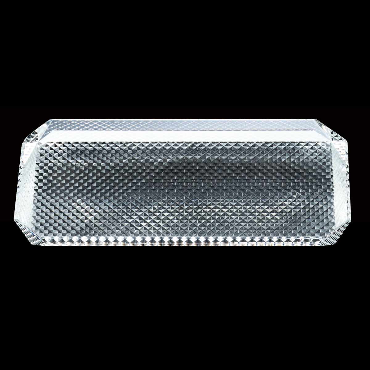 廣田硝子 皿 さゆる 平皿 小 ( 18cm ガラス 日本製 お皿 プレート ガラスプレート 江戸切子 角型 長方形 おしゃれ スタイリッシュ シンプル モダン ) 【魚子】 魚子